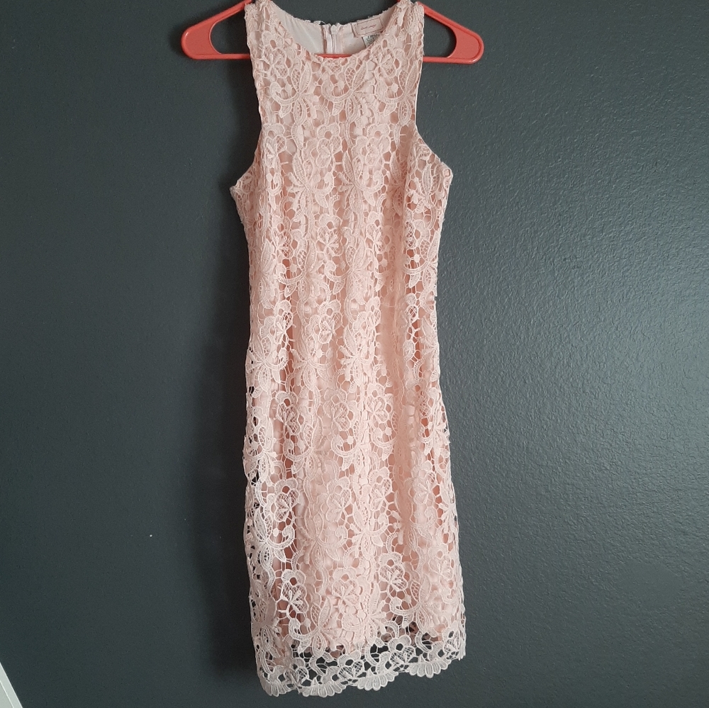 NWOT Pink Lacey Dress
